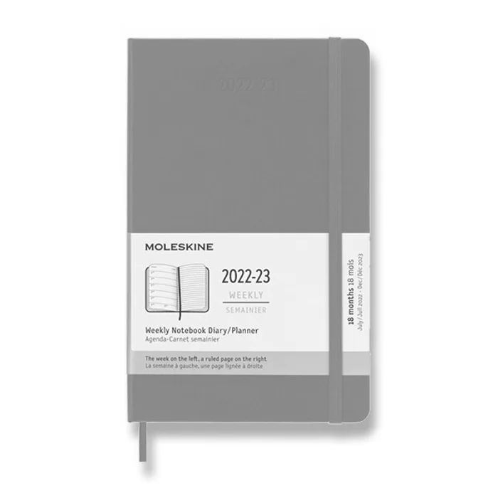 Główne zdjęcie produktu 18měsíční diář Moleskine 2022-23 - tvrdé desky tyrkysově modrý