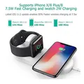 Neutral Box, ładowarka bezprzewodowa 2 w 1, do telefonów i Apple Watch, biała, 5V, 10W, Qi