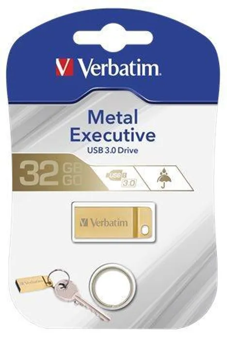 Główne zdjęcie produktu 32GB USB flash disk "Exclusive Metal", USB 3.0, VERBATIM
