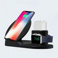 Neutral Box, Bezprzewodowa ładowarka 3v1, do telefonów, Apple Watch, czarna, 5/9V, 15W, Qi