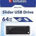 Następne zdjęcie produktu 64GB USB Flash 2.0 Slider, VERBATIM, czarny