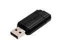 8 GB USB Flash 2.0, 10/4 MB/s, paski, VERBATIM, czarny