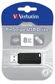 8 GB USB Flash 2.0, 10/4 MB/s, paski, VERBATIM, czarny