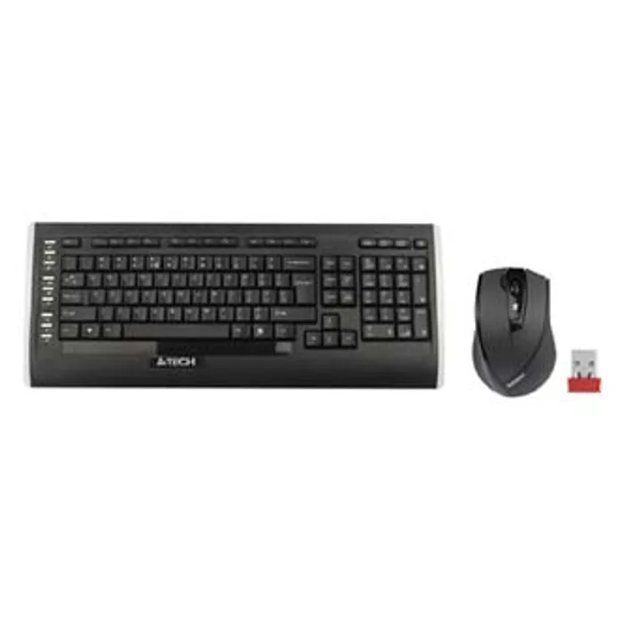 Główne zdjęcie produktu A4Tech 9300F, Sada klávesnice s bezdrátovou optickou myší, AAA, US, klasická, 2.4 [GHz],