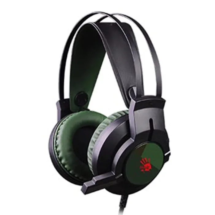 Główne zdjęcie produktu A4tech Bloody J437, sluchátka s mikrofonem, ovládání hlasitosti, zelená, 7.1 surround (vi