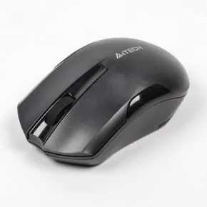 A4Tech Mysz G3-200N, 1000DPI, 2.4 [GHz], optyczna, 3kl., bezprzewodowa, czarna, 1 szt AA, klasyczna, V-Track, PowerSaver