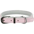 Następne zdjęcie produktu Obroża skórzana Active Comfort z kamieniami - różowa XXS-XS: 17-21 cm/ 12mm