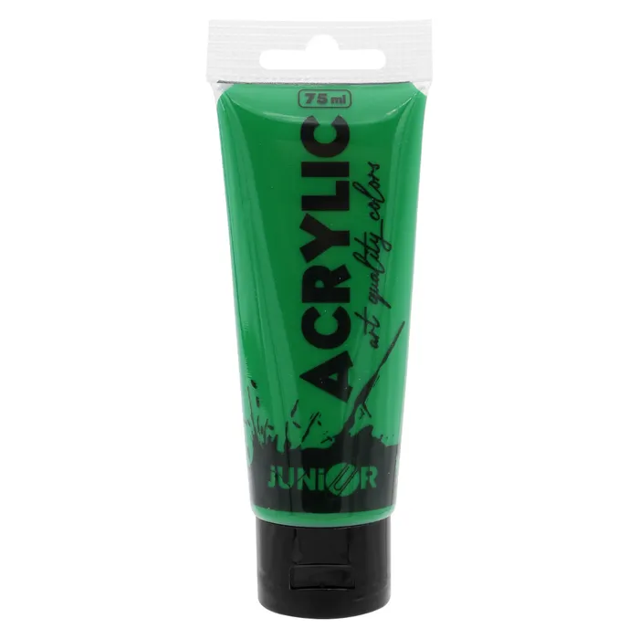 Główne zdjęcie produktu Akrylová barva JUNIOR 75 ml - zelená/green