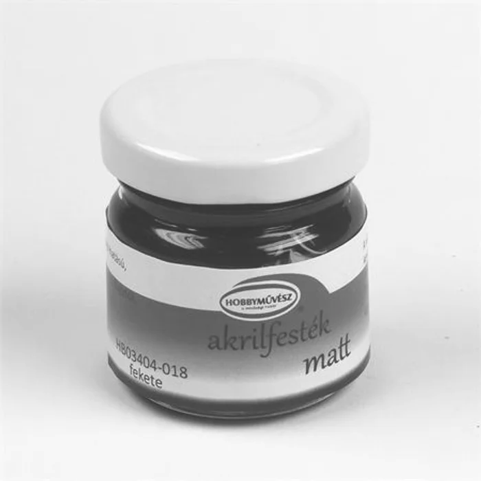 Główne zdjęcie produktu Akrylová barva, matná černá, 40 ml