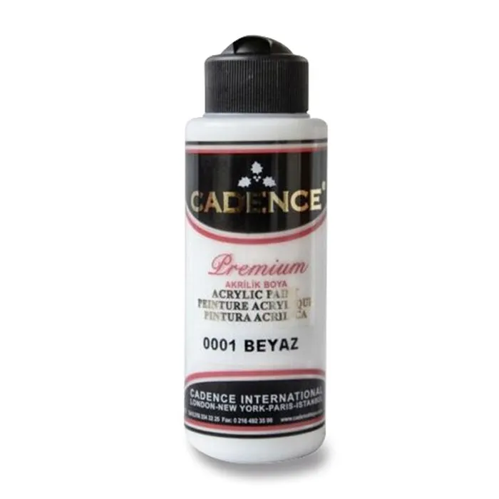 Główne zdjęcie produktu Akrylové barvy Cadence Premium 120 ml, bílá