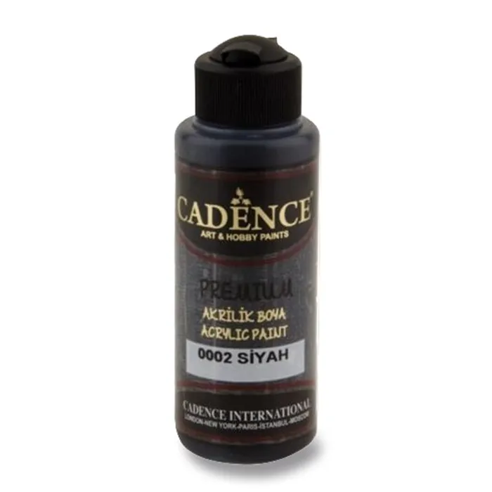 Główne zdjęcie produktu Akrylové barvy Cadence Premium 120 ml,černá