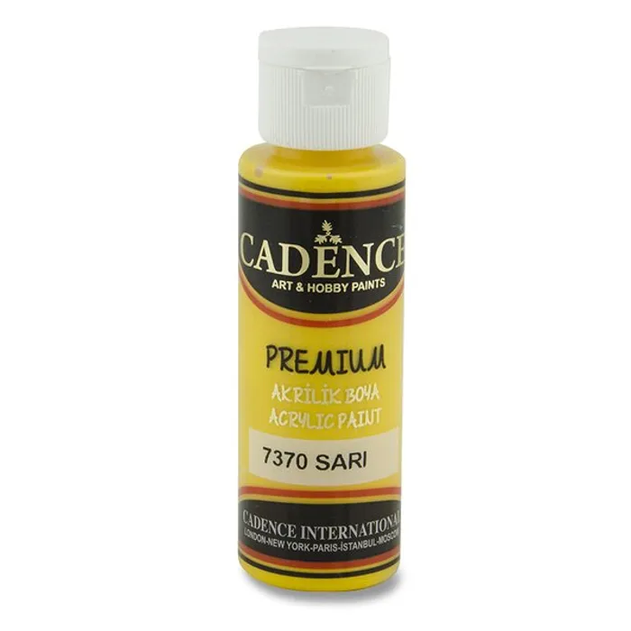 Główne zdjęcie produktu Akrylové barvy Cadence Premium 70 ml, hořčičná