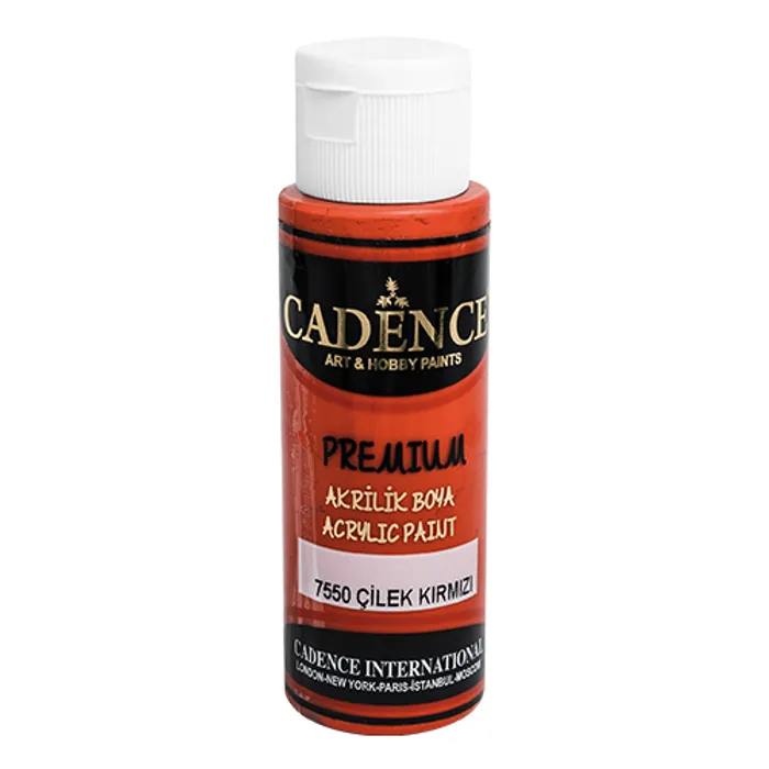 Główne zdjęcie produktu Akrylové barvy Cadence Premium červená