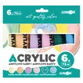 Farby akrylowe JUNIOR 75 ml - zestaw 6 szt. Pastel