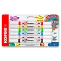 Akrylowe pisaki Kores Kreative Markers - zestaw 6 kolorów