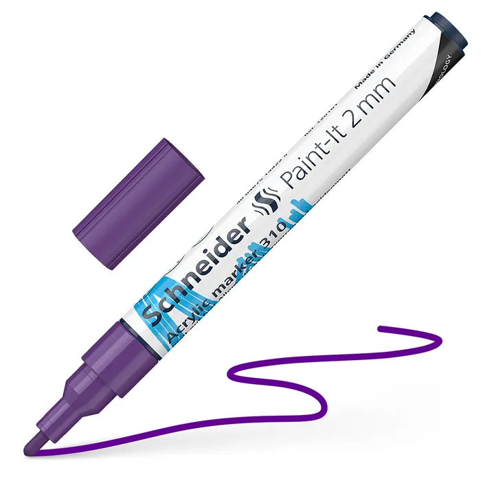 Główne zdjęcie produktu Akrylový popisovač Schneider Paint-It 310 fialová