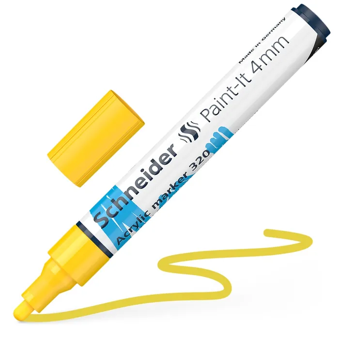 Główne zdjęcie produktu Akrylový popisovač Schneider Paint-It 320 žlutá