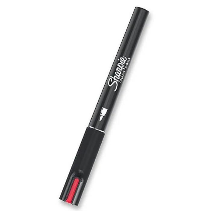 Główne zdjęcie produktu Akrylový popisovač Sharpie Acrylic Marker Brush - červený
