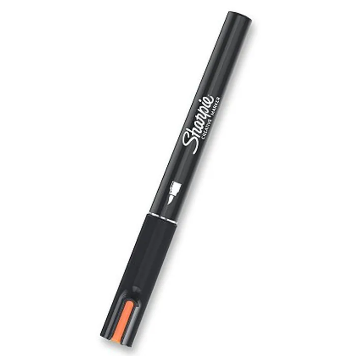 Główne zdjęcie produktu Akrylový popisovač Sharpie Acrylic Marker Brush - oranžový