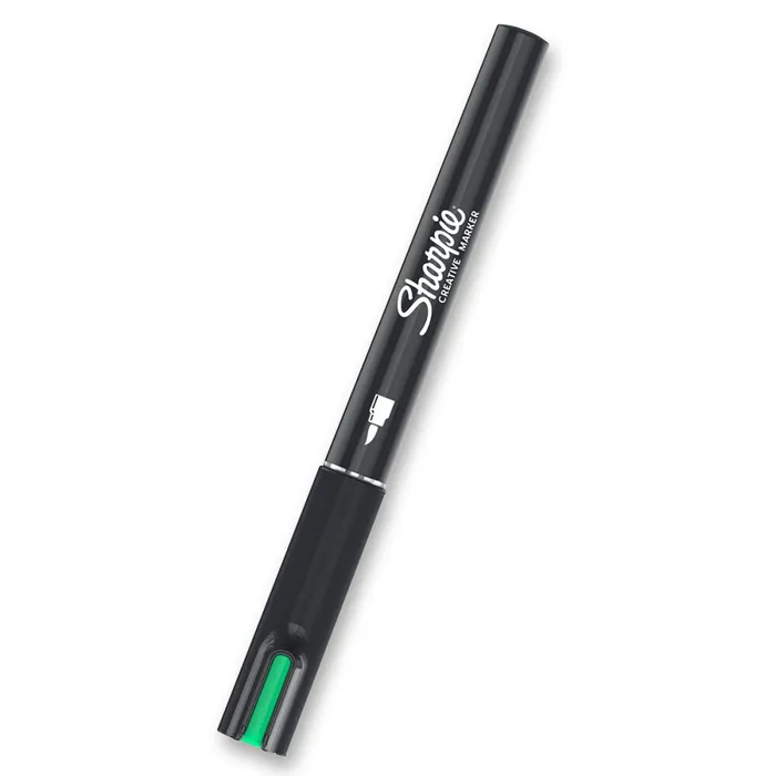 Główne zdjęcie produktu Akrylový popisovač Sharpie Acrylic Marker Brush - smaragdově zelený