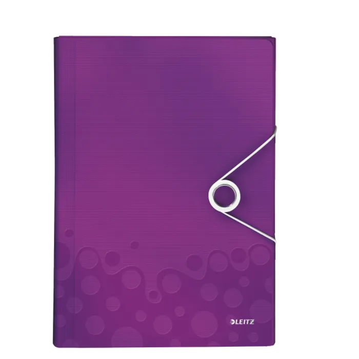Główne zdjęcie produktu Aktovka s přihrádkami Leitz WOW, PP, purpurová