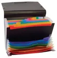 Następne zdjęcie produktu Teczka z przegrodami Rainbow Class, 12+6 części, czarna, PP, VIQUEL