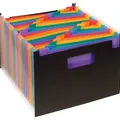 Następne zdjęcie produktu Teczka z przegrodami Rainbow Class, 25 części, czarna, PP, VIQUEL