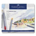 Kredki akwarelowe Faber-Castell 114624 Goldfaber Aqua blaszane pudełko, 24 kolory