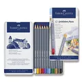 Kredki akwarelowe Faber-Castell Goldfaber Aqua, pudełko blaszane, 12 kolorów