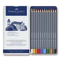 Następne zdjęcie produktu Kredki akwarelowe Faber-Castell Goldfaber Aqua, pudełko blaszane, 12 kolorów