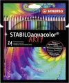 Następne zdjęcie produktu Akvarelové pastelky STABILOaquacolor ARTY - sada 24 barev