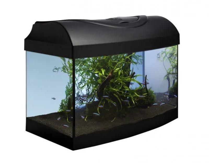 Główne zdjęcie produktu Akvarijní set 40 - černý oblý 40x25x25 cm