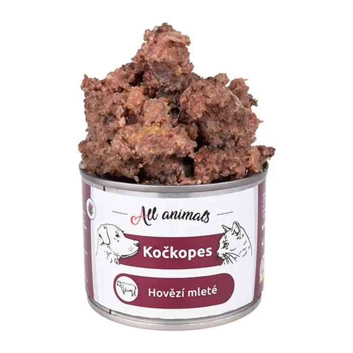 Główne zdjęcie produktu ALL ANIMALS hovězí, konzerva pro psy, 200 g