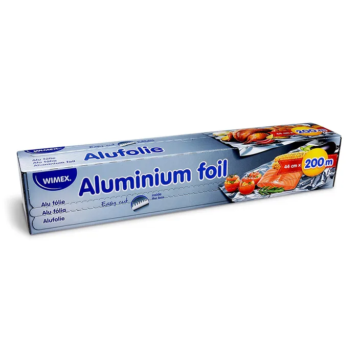 Główne zdjęcie produktu Alu fólie 11µm 44cm x 200m v řezacím boxu [1 ks]