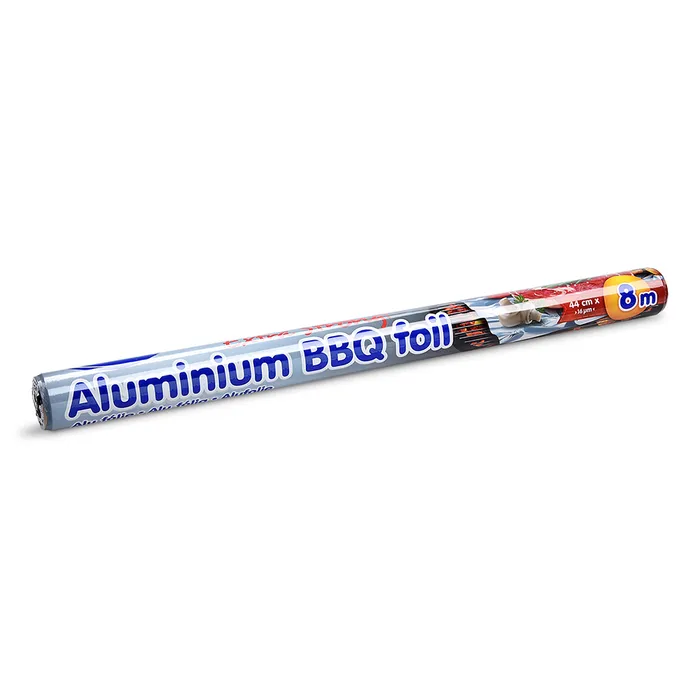Główne zdjęcie produktu Alu fólie na grilování 16µm 44cm x 8m jednotlivě balená [1 ks]