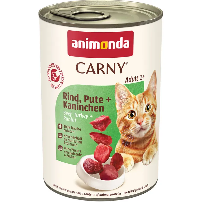 Główne zdjęcie produktu ANIMONDA konzerva CARNY Adult - hovězí, krůta, králík 400g