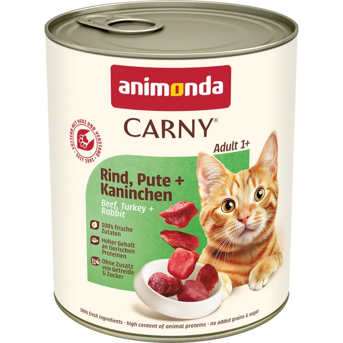 Główne zdjęcie produktu ANIMONDA konzerva CARNY Adult - hovězí, krůta, králík 800g