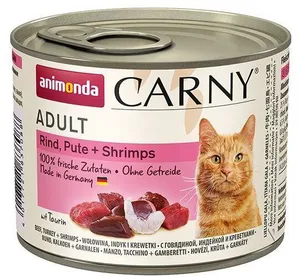ANIMONDA konserwa CARNY Adult - wołowina, indyk, krewetki 200g