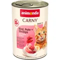 Następne zdjęcie produktu ANIMONDA konserwa CARNY Adult - wołowina, indyk, krewetki 400g