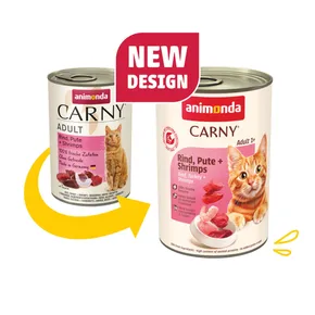 ANIMONDA konserwa CARNY Adult - wołowina, indyk, krewetki 400g