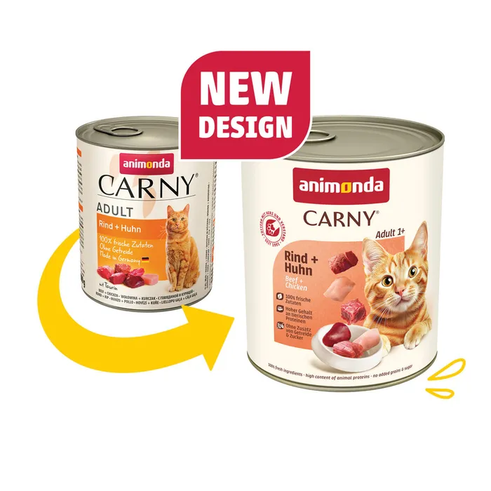 Główne zdjęcie produktu ANIMONDA konzerva CARNY Adult - hovězí, kuřecí 800g