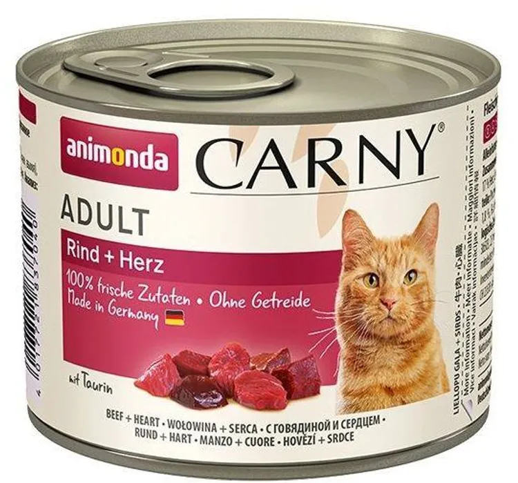 Główne zdjęcie produktu ANIMONDA konzerva CARNY Adult - hovězí, srdce 200g