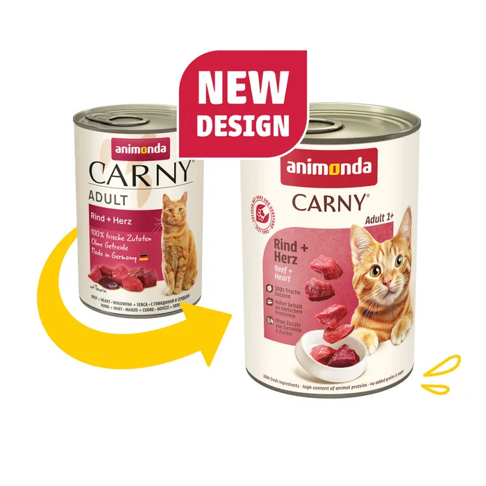Główne zdjęcie produktu ANIMONDA konzerva CARNY Adult - hovězí, srdce 400g