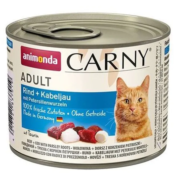 Główne zdjęcie produktu ANIMONDA konzerva CARNY Adult - hovězí, treska, petržel 200g