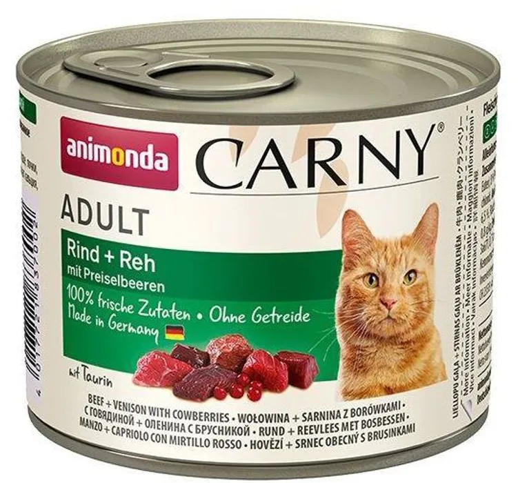 Główne zdjęcie produktu ANIMONDA konzerva CARNY Adult - hovězí,srnčí,brusinky 200g