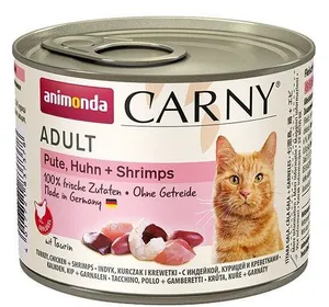 ANIMONDA konserwa CARNY Adult - indyk, kurczak + raki 200g