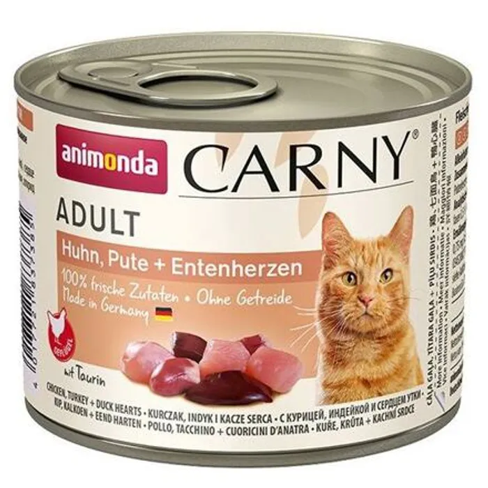 Główne zdjęcie produktu ANIMONDA konzerva CARNY Adult - kuře, krůta+kachní srdce 200g