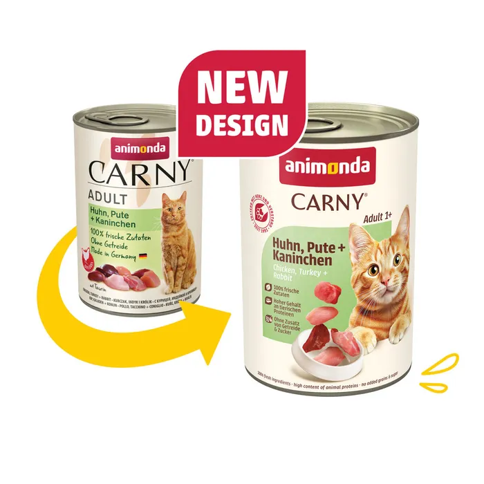 Główne zdjęcie produktu ANIMONDA konzerva CARNY Adult - kuře, krůta+králík 400g