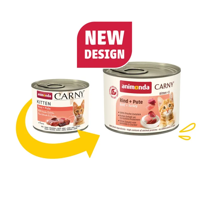 Główne zdjęcie produktu ANIMONDA konzerva CARNY Kitten - hovězí + krůta 200g