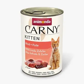 ANIMONDA konserwa CARNY Kitten - wołowina + indyk 400g